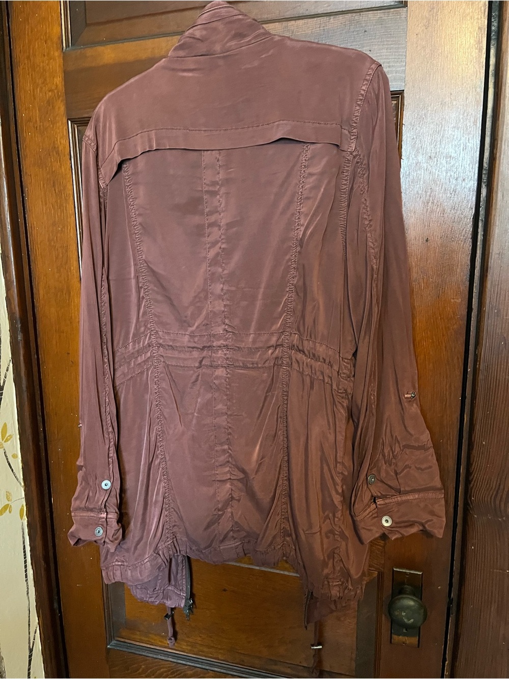 Marrakech Brick Red/ Rust Utility Jacket - Zip Front - Picture 6 of 12